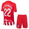 Maillot de Supporter Atlético Madrid M.Hermoso 22 Domicile 2023-24 Pour Enfant